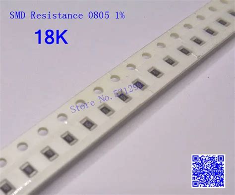 SMD Resistance 0805 18K 18 K Ohm 1 1 8W Chip Resistors 500PCS LOT Chip