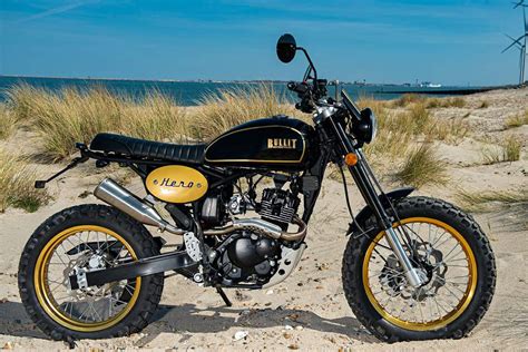 Bullit Hero 125 Scrambler Black And Gold Edition