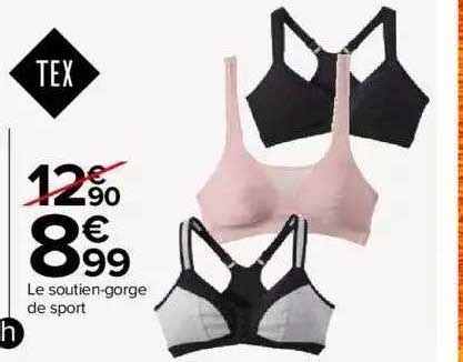 Promo Le Soutien Gorge De Sport Tex Chez Carrefour Icatalogue Fr