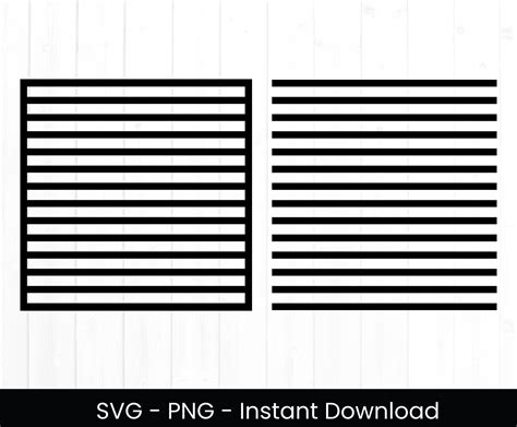 Stripes Svg Cut File Line Pattern With Border Clipart Png Pattern