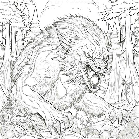 Were Wolf Coloring Page Free Printable Coloring Craze