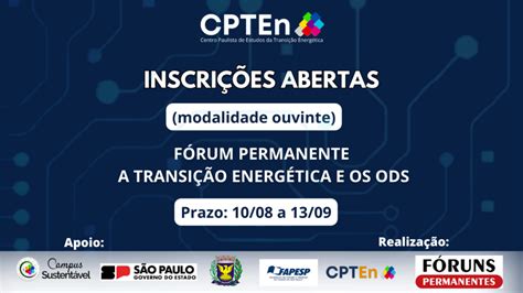 Inscrições abertas para o Fórum A Transição Energética e os Objetivos