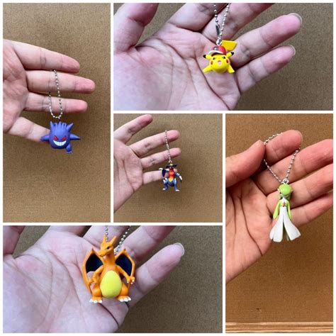 Genuine Pok Mon Figura Pingente Pikachu Garchomp Gengar Charizard