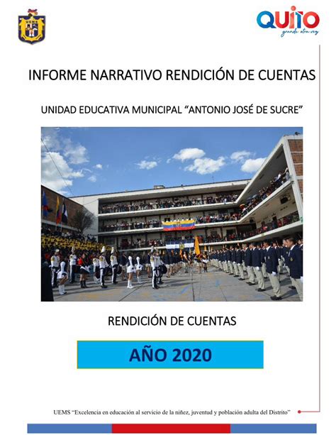 PDF INFORME NARRATIVO RENDICIÓN DE CUENTAS PDFSLIDE NET