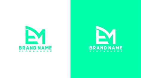 EM Letter Logo Design, EM icon Brand identity Design Monogram Logo ME 40329721 Vector Art at ...