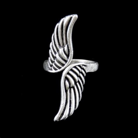 Silver Wing Ring Angel Wings Jewelry Angel Ring Guardian Angel Ring