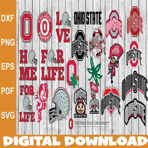 Bundle Files Ohio State Buckeyes Football Team Svg Ohio Inspire