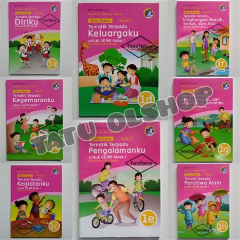 Jual Buku Siswa Tematik Terpadu SD Kelas 1 Jilid 1a 1b 1c 1d 1e 1f 1g