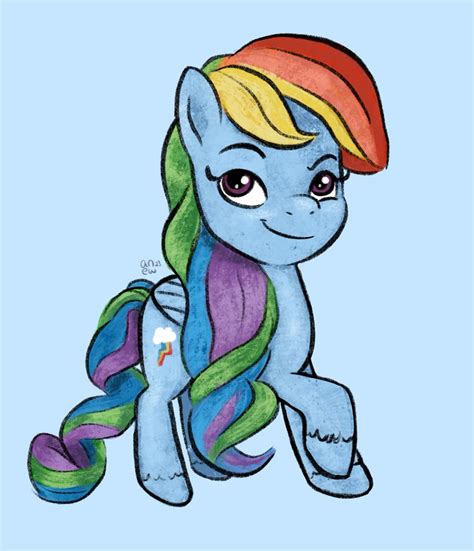 3306373 Safe Artistamynewblue Rainbow Dash Pegasus Pony G4 G5