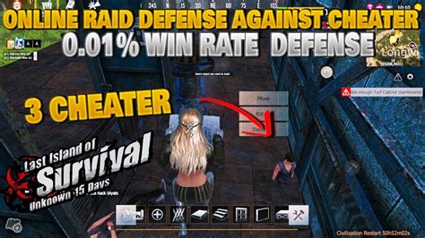 Online Raid Defense Against Cheater Win Rate Last Island Of