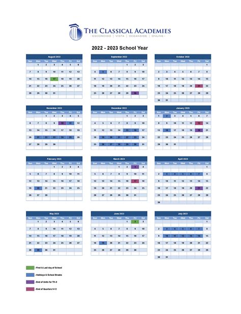 Instructional Calendar