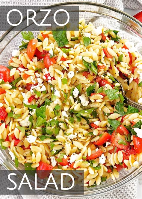 Risoni Salad | Risoni salad, Salad, Pasta salad recipes