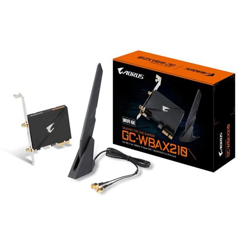 Carte PCI Express Wifi 6 AX 2400 Bluetooth 5 2 Aorus GC WBAX210