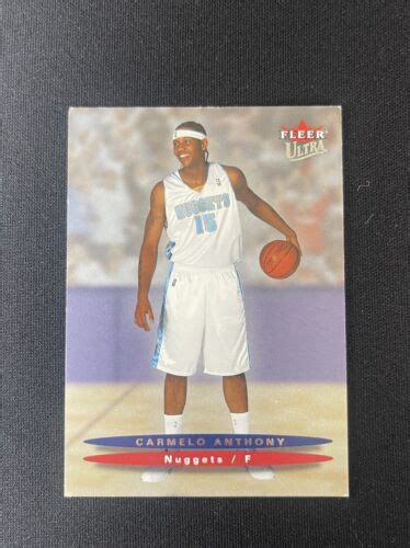 2003 04 Fleer Ultra Basketball Carmelo Anthony Rookie 173 Denver