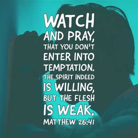 Matthew Watch Temptation Encouraging Bible Verses