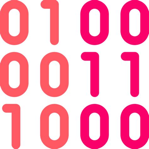 Binary Code Basic Rounded Flat Icon