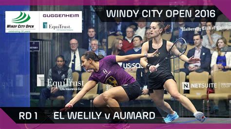 Squash El Welily V Aumard Windy City Open 2016 Women S Rd 1