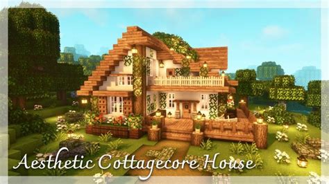 Minecraft Aesthetic Cottagecore House Tutorial Cottage Mizuno S