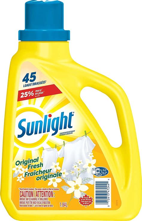 Sunlight Lessive Original Citron Fraîcheur 45 Charges 1 84 L avec