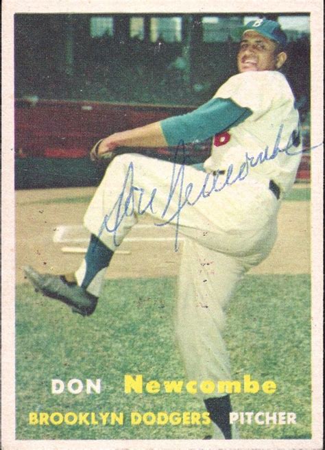 1957 Topps Don Newcombe autograph | Baseball cards, Yankees baseball ...