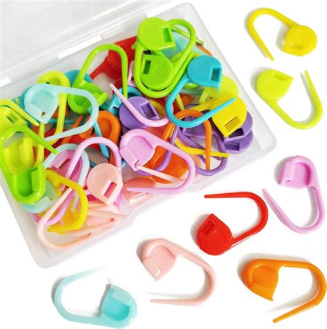 50 Pieces Colorful Knitting Markers Crochet Clips Crochet