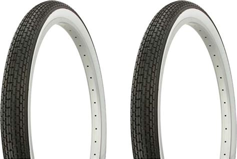 Amazon Tire Set 2 Tires Two Tires Duro 26 X 2 125 Black White