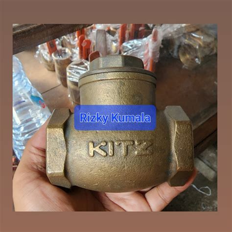 Jual Swing Check Valve Kitz Klep Tabok Kuningan Drat Inch Dn