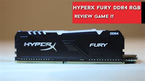 HyperX Fury DDR4 RGB review y unboxing en español YouTube