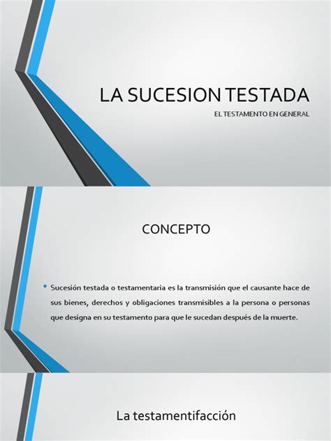 La Sucesion Testada Pdf