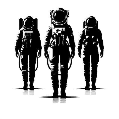 Premium Vector Astronaut Silhouette Vector