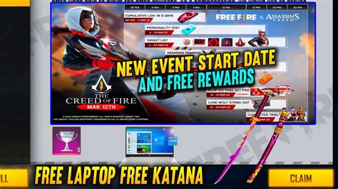 Free Katana Redeem Code Free Laptop Creed Of Fire Event Start Date And