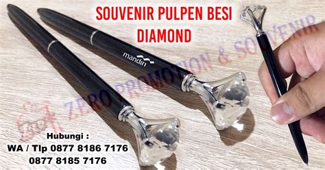 Souvenir Pulpen Besi Diamond Import Termurah Zeropromosi Souvenir