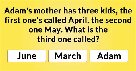 Can you answer these 10 trick questions?