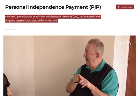 Personal Independence Payment Pip Guide Bsl Signed Video And Text