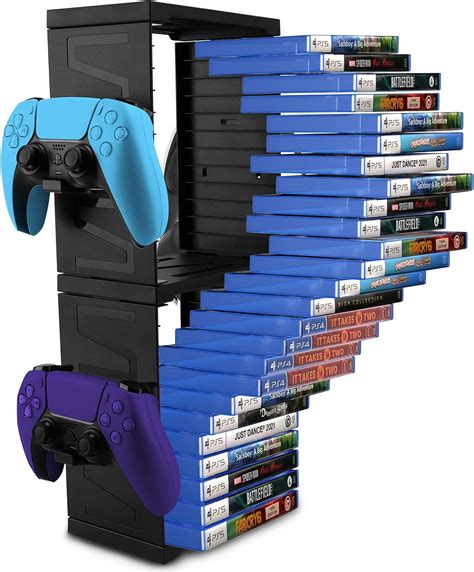 Sikemay Game Storage Tower For Ps5 Ps4 Xbox Series S And Xxbox Universal Video Games Discs