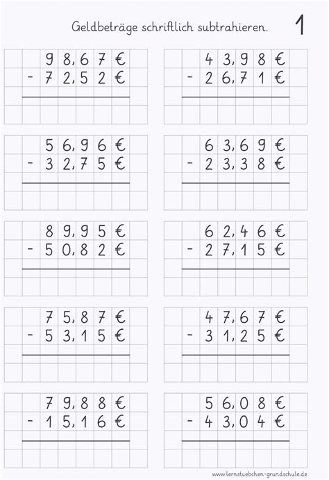 Mathe Arbeitsblatter Klasse 4 Kostenlos Zum Ausdrucken Innen Mathematik