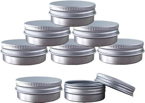 Aluminum Tin Jars Cosmetic Sample Metal Tins Empty Container Bulk