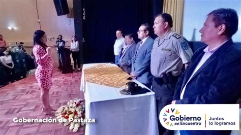 Posesión de nuevas autoridades en la Gobernación de Pastaza