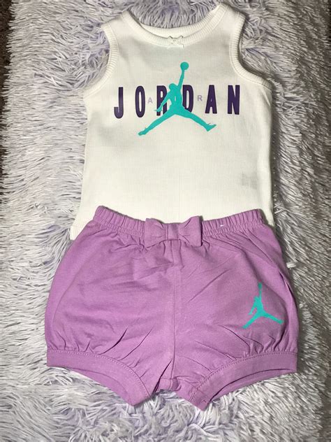 Jordan Inspired baby girl outfit | Etsy