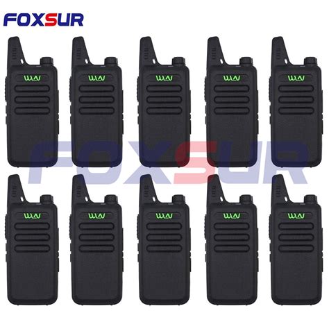 SET OF 10 WLN KD C1 UHF Two Way Walkie Talkie Radio 5W 16 Channel