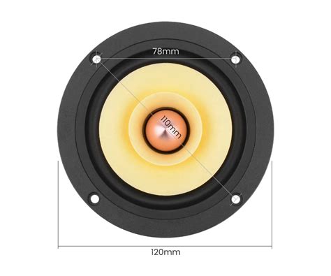 Haut parleur carré 8 ohms haut parleur 4 pouces gamme complète 25W