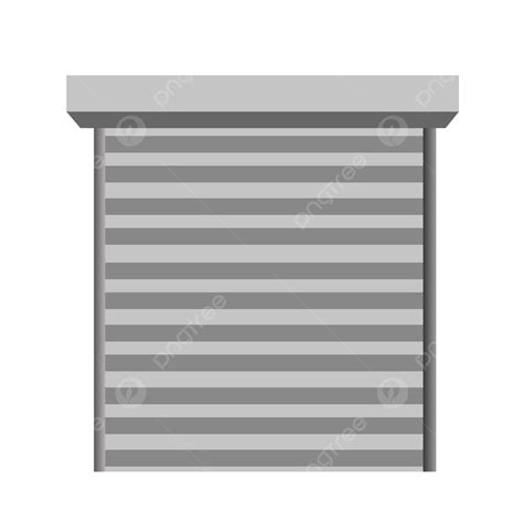 Rolling Shutter White Transparent Cartoon Vector White Steel Rolling