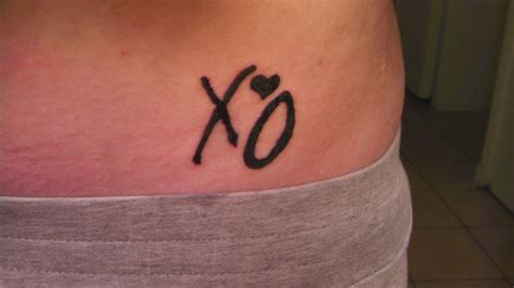 The Weeknd Xo Logo Tattoo