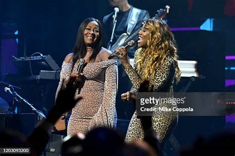 Leandria Johnson And Yolanda Adams Perform Onstage During The Bet News Photo Getty Images