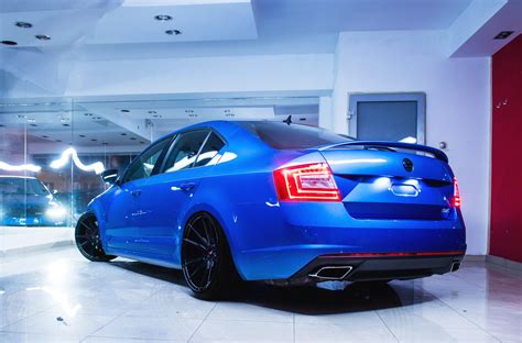 Custom Parts Giving Blue Skoda Octavia a Distinctive Appearance | CARiD ...