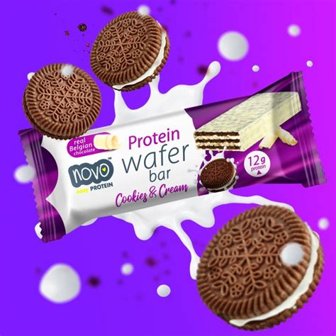 Novo Karton Protein Wafer Bar 12x40g Milk Chocolate Tejcsokoládé