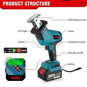 Jual Onevan 3600W 12000Spm Brushless Cordless Electric Reciprocating