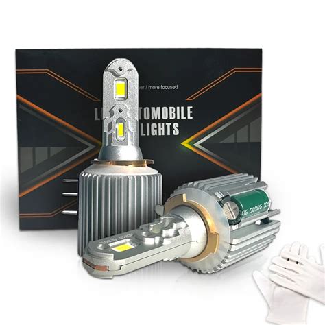 1 Set H15 LED Headlight Bulb 120W 24000Lm High Power 2 Chips High Beam