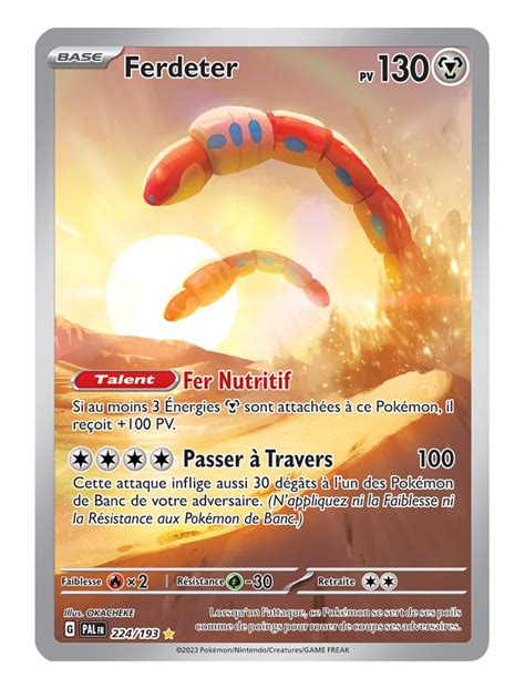 FR Pokémon Carte EV02 224 193 Ferdeter SECRETE