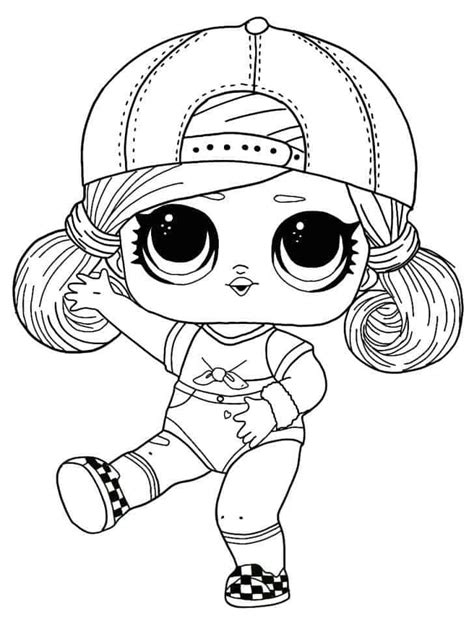 Lol Suprise Doll Ska8e Girl Coloring Page Free Printable Coloring Pages